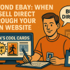 ports card seller experimenting with direct website sales, showcasing branded packaging and exclusive card bundles